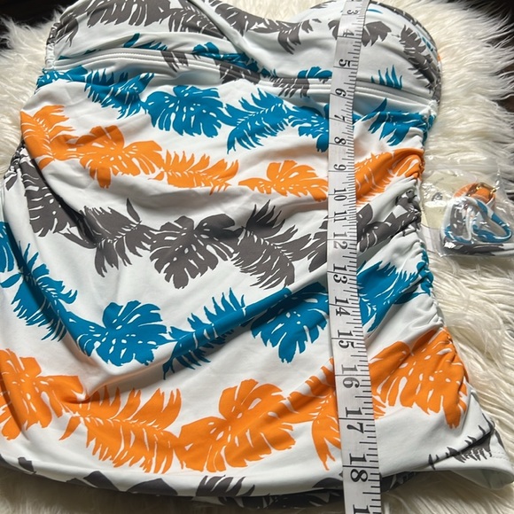 Tommy Bahama Tankini blue, orange, white Size SP NWT - Picture 8 of 11